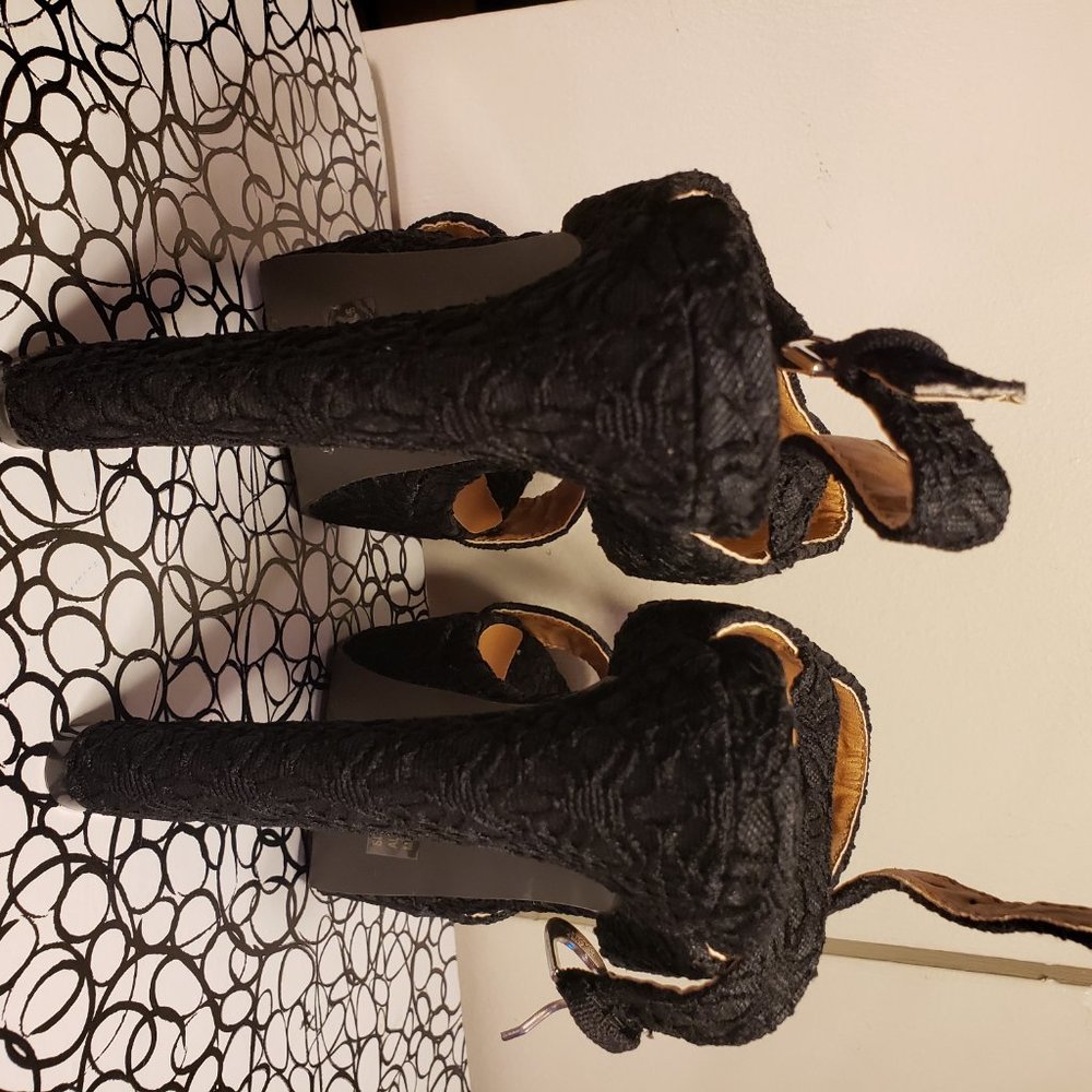 Qupid Black Platform Heels - Picture 5 of 5